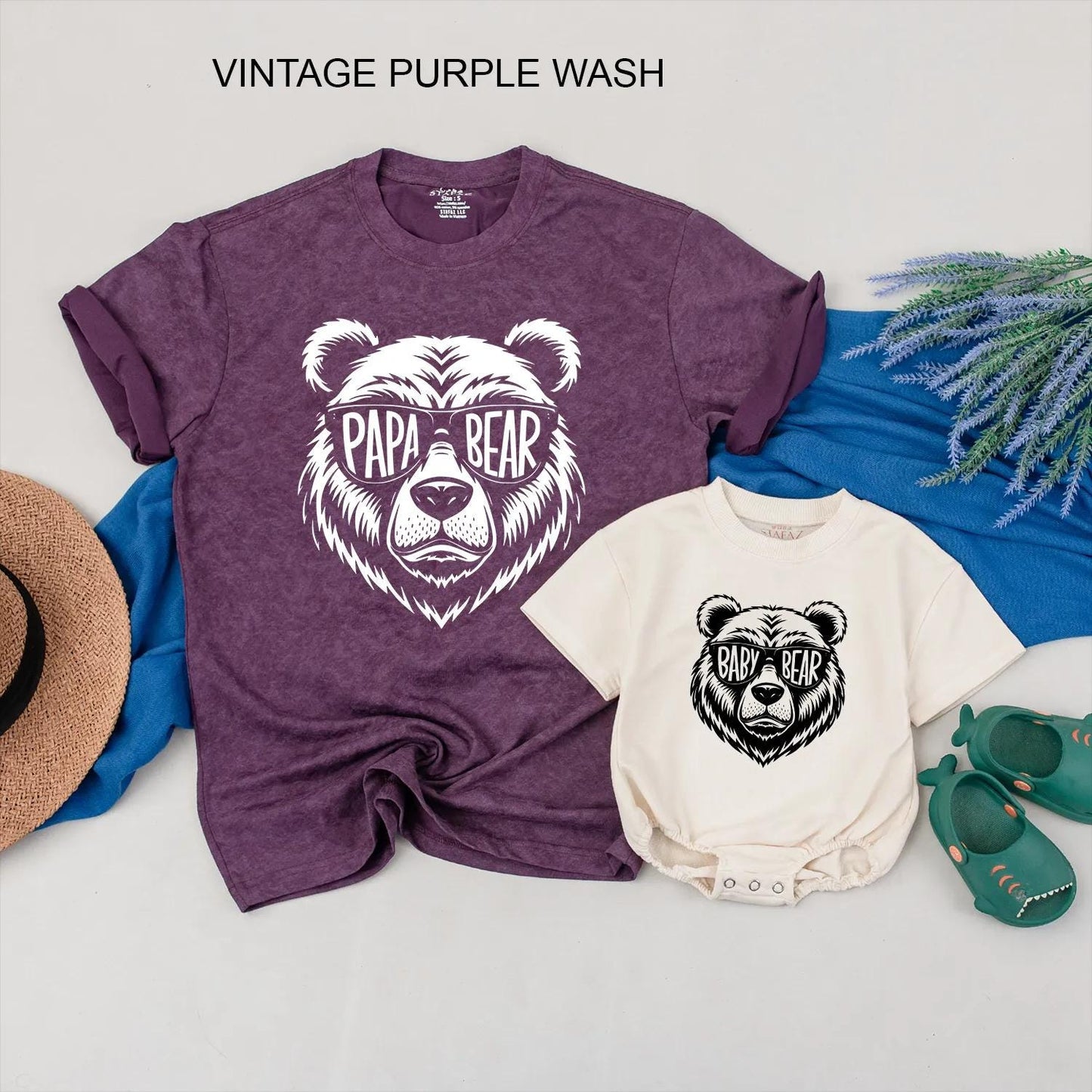 Papa Bear Baby Bear Matching Shirts Adorable Cute Bear Daddy & Me Outfit Custom Father’s Day Gift Family Bonding