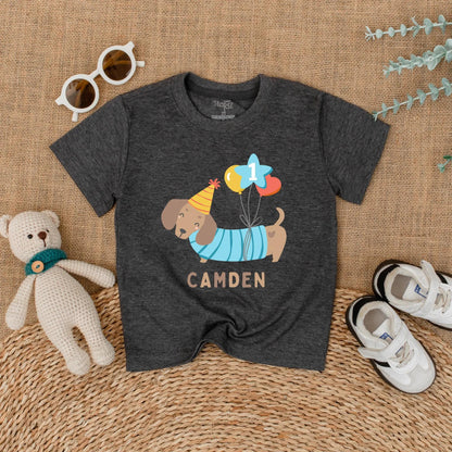 Pawty Animal Puppy Dog 1st Birthday Romper Cute Dog Theme Baby Boy Girl First Birthday Outfit Personalized Gift
