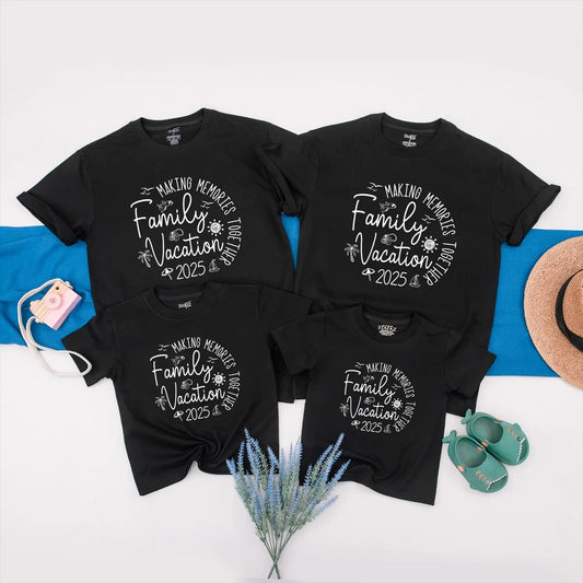 Family Vacation 2025 Shirts Making Memories Together Summer Trip Beach Family Outfits Ideal Gift 130