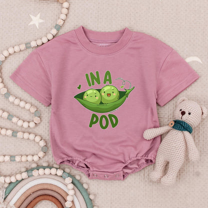 Twin Onesies, Two Peas in a Pod Twin Baby Outfits, Newborn Twin Boy or Girl Outfits, Newborn Gift for Twins