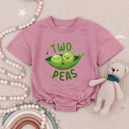 Twin Onesies, Two Peas in a Pod Twin Baby Outfits, Newborn Twin Boy or Girl Outfits, Newborn Gift for Twins