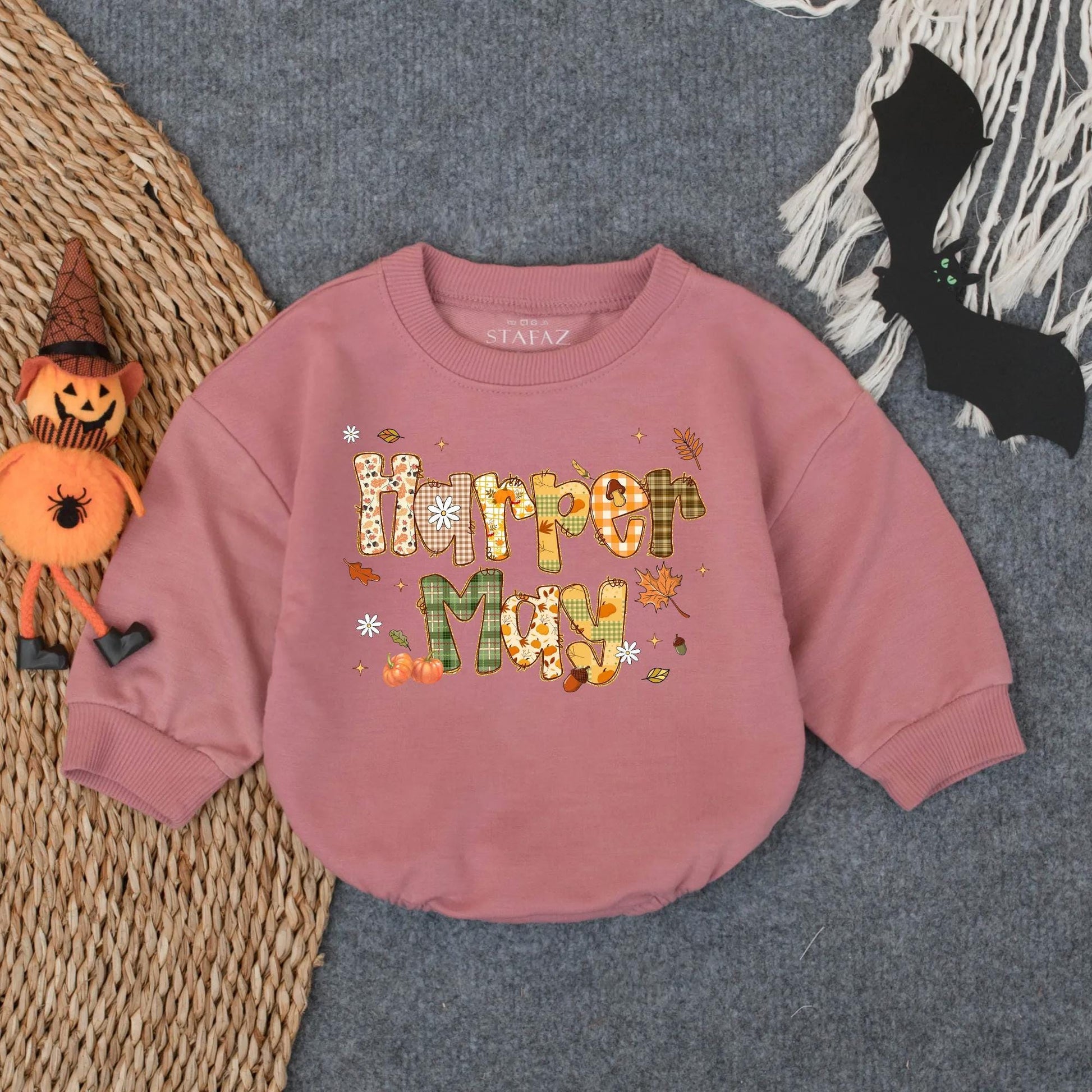 Personalized Thanksgiving Pumpkin Glitter Bubble Romper Girl Outfit Autumn Infant Apparel First Turkey Day Baby Gift Soft Cotton Comfortable
