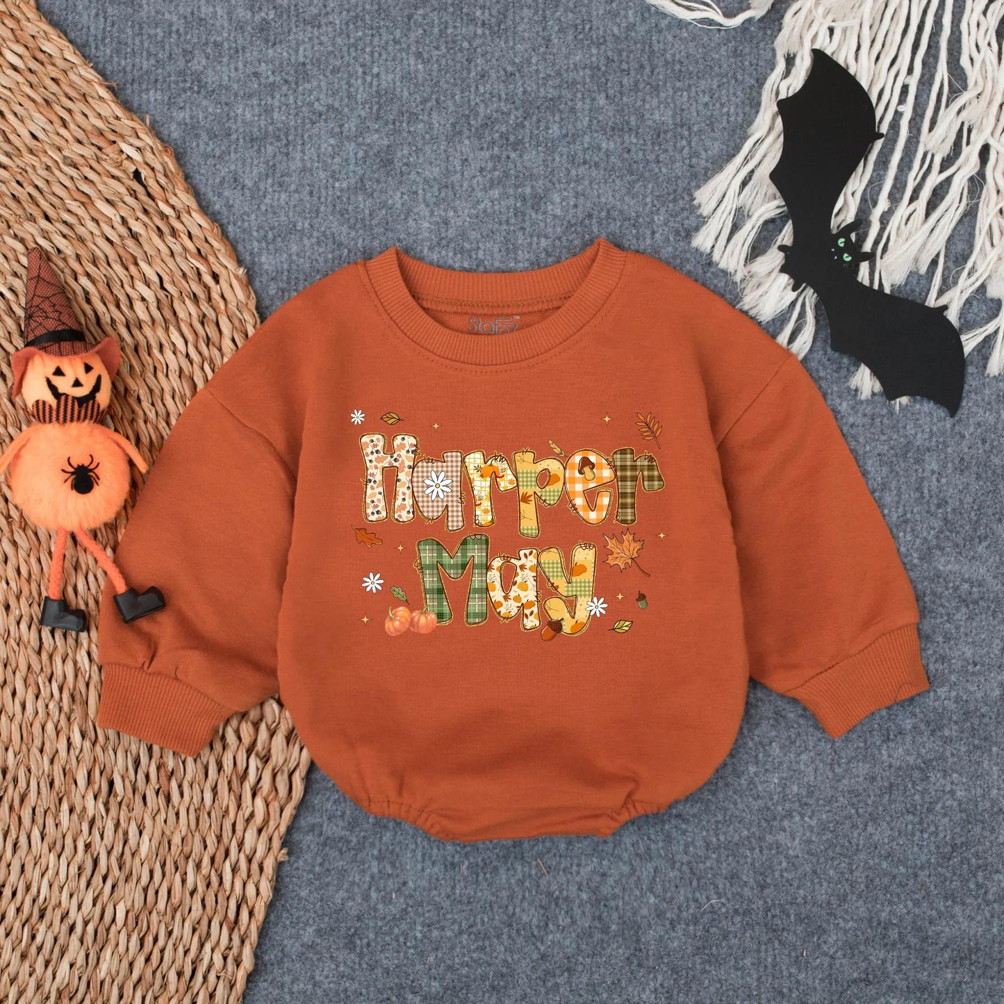 Personalized Thanksgiving Pumpkin Glitter Bubble Romper Girl Outfit Autumn Infant Apparel First Turkey Day Baby Gift Soft Cotton Comfortable