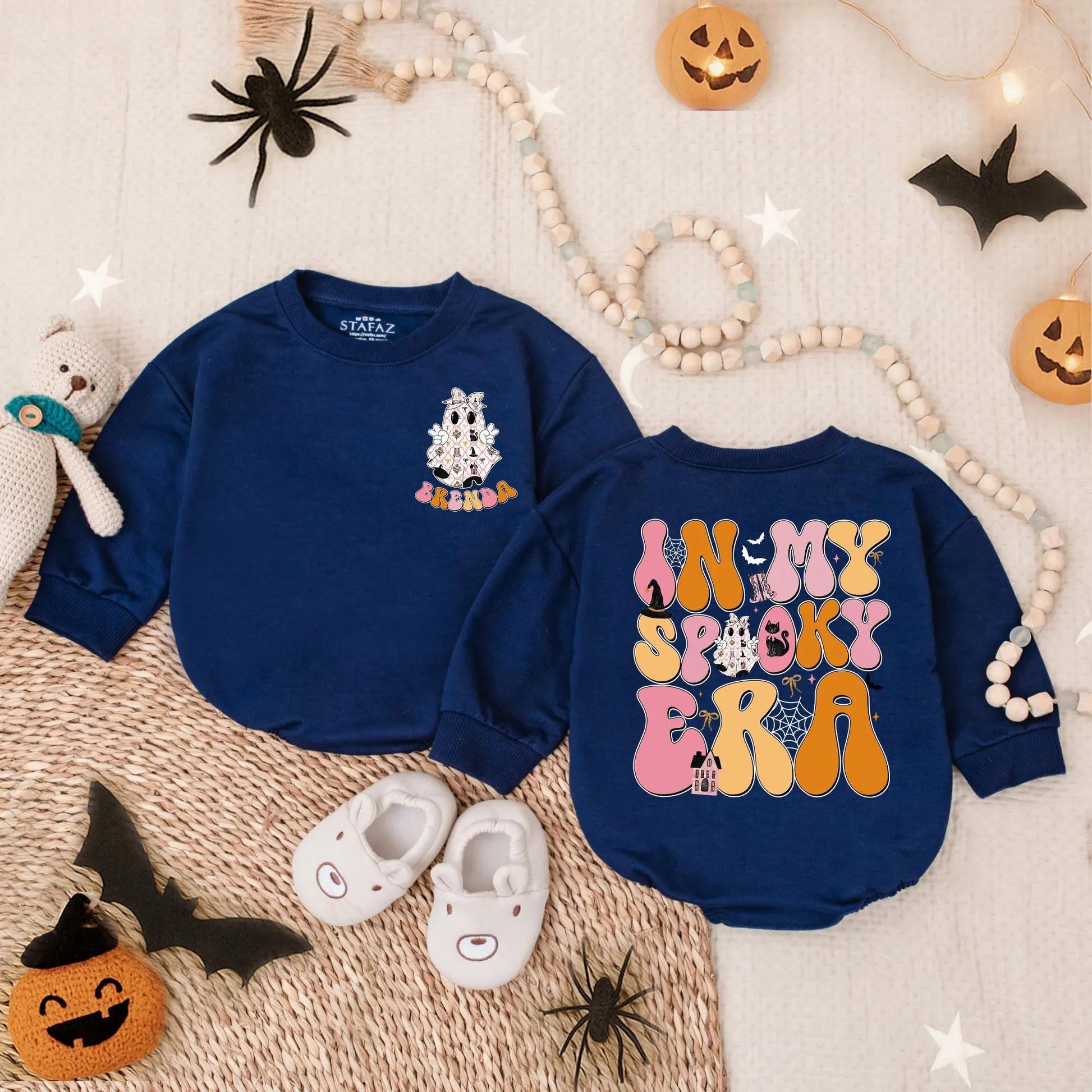 Personalized In My Spooky Era Baby Bubble Romper My First Halloween Ghost Outfit Newborn Infant Trick or Treat Cute Monster Fall Clothes