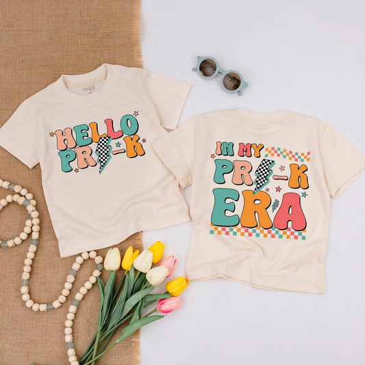 Hello Pre-K Boy Shirt Back to School First Day Preschool Kindergarten Outfit Comfortable Toddler Class Tee Cute School Ready Boy Graphic Gift