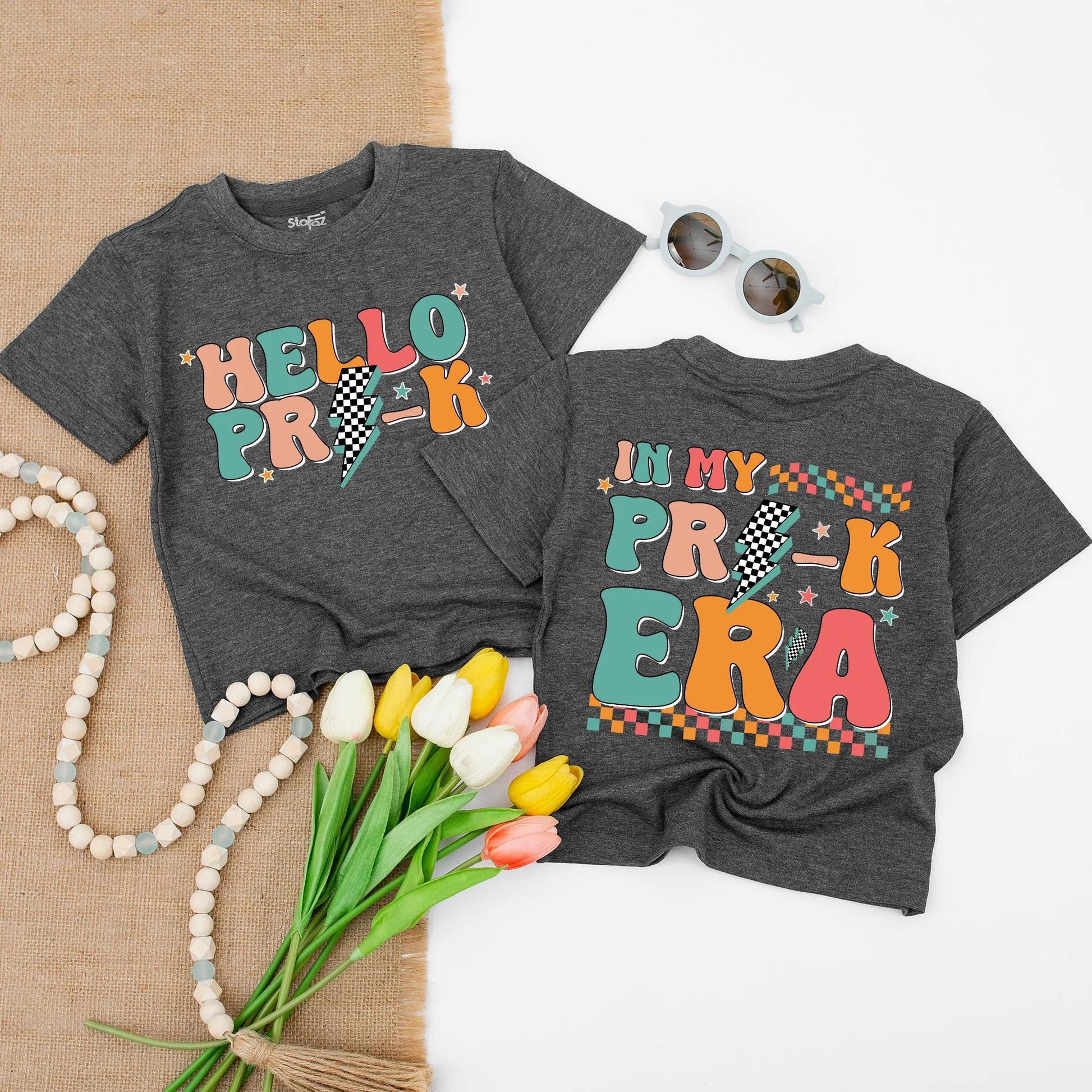 Hello Pre-K Boy Shirt Back to School First Day Preschool Kindergarten Outfit Comfortable Toddler Class Tee Cute School Ready Boy Graphic Gift