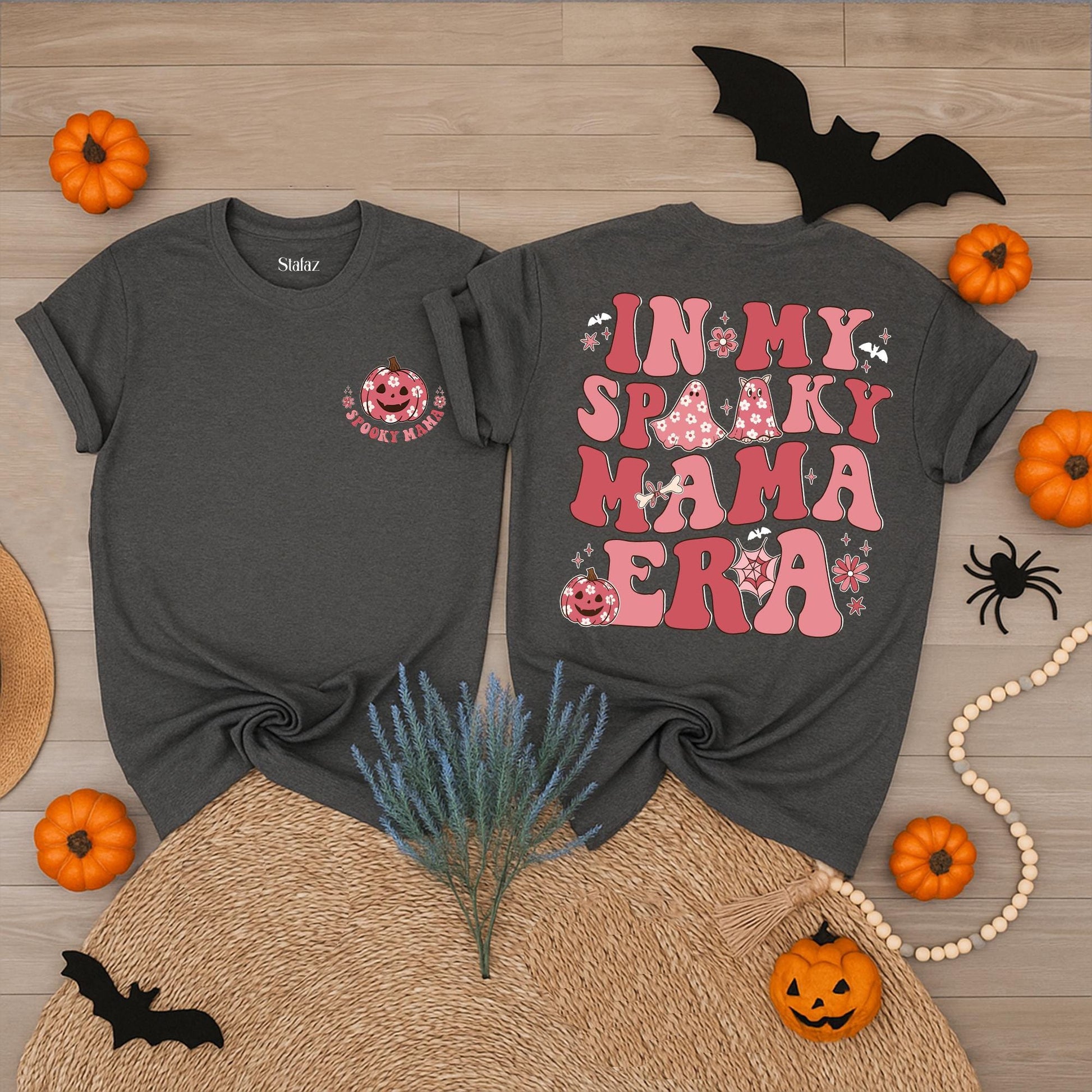 Halloween Mama Shirt In My Spooky Mama Era Ghost Mommy Tee Spooky Mom Pumpkin Mama Halloween Party T-shirt