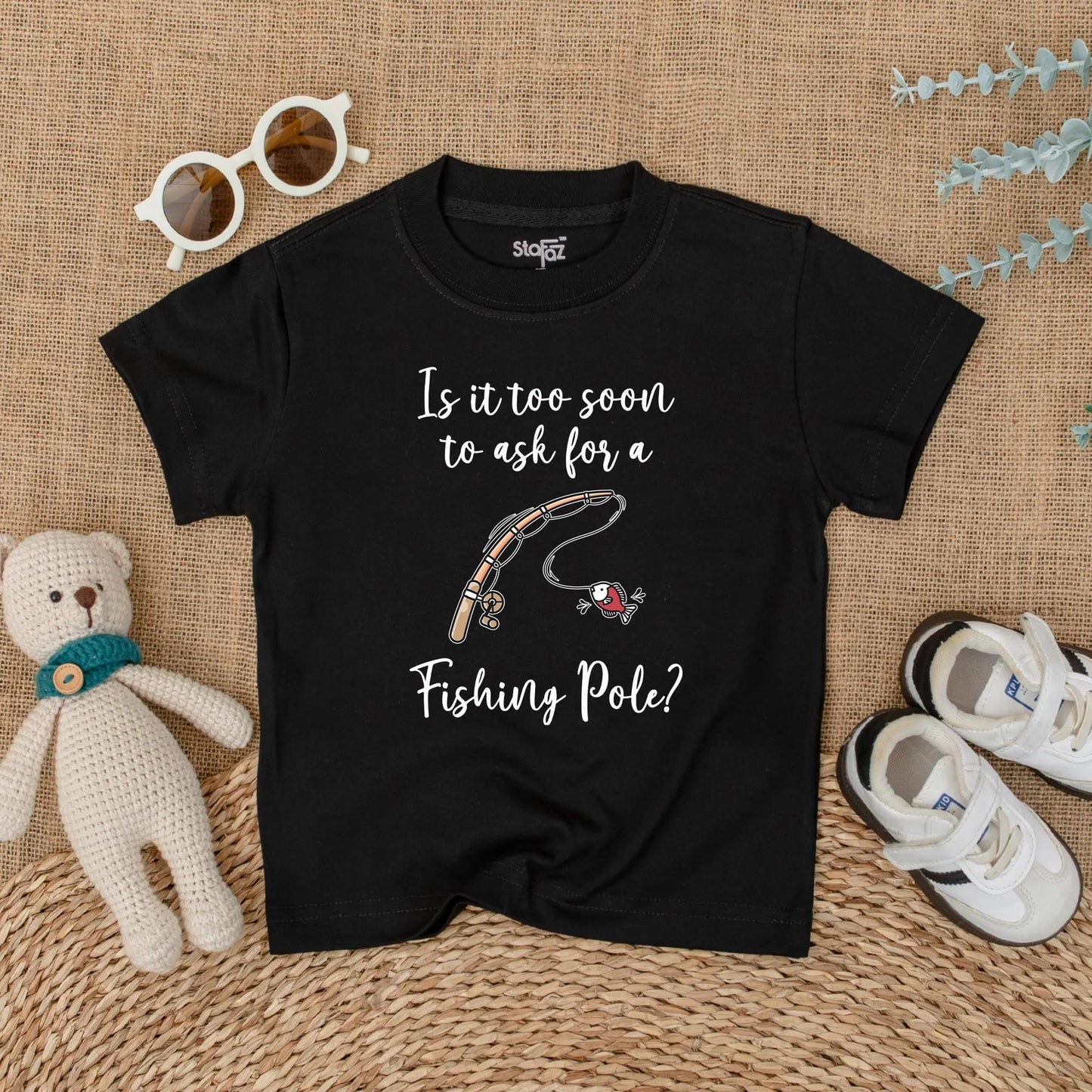 Is It Too Soon To Ask For A Fishing Pole Baby Romper Cute Fishing Bodysuit Pregnancy Announcement Gift for Baby Boy or Girl Outdoors