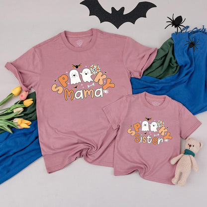 Personalized Spooky Family Matching Halloween T-Shirts One Spooky Dude Romper First Birthday Outfits for Spooky Fun Celebration