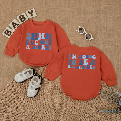 Big Brother Announcement Romper & Shirt Set, Sibling Reveal Outfit for Baby & Toddler Boy, Pregnancy Announcement Gift