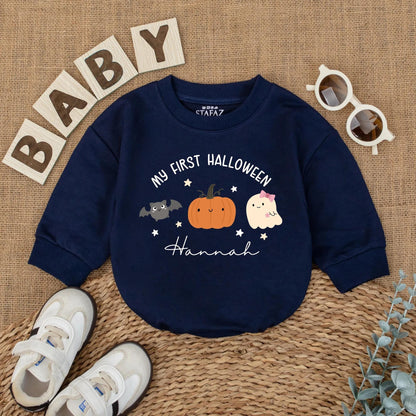 My First Halloween Baby Romper Cute Pumpkin Ghost Infant Outfit Adorable Baby Girl Clothes Spooky Season Gifts Perfect for Fall Celebrations
