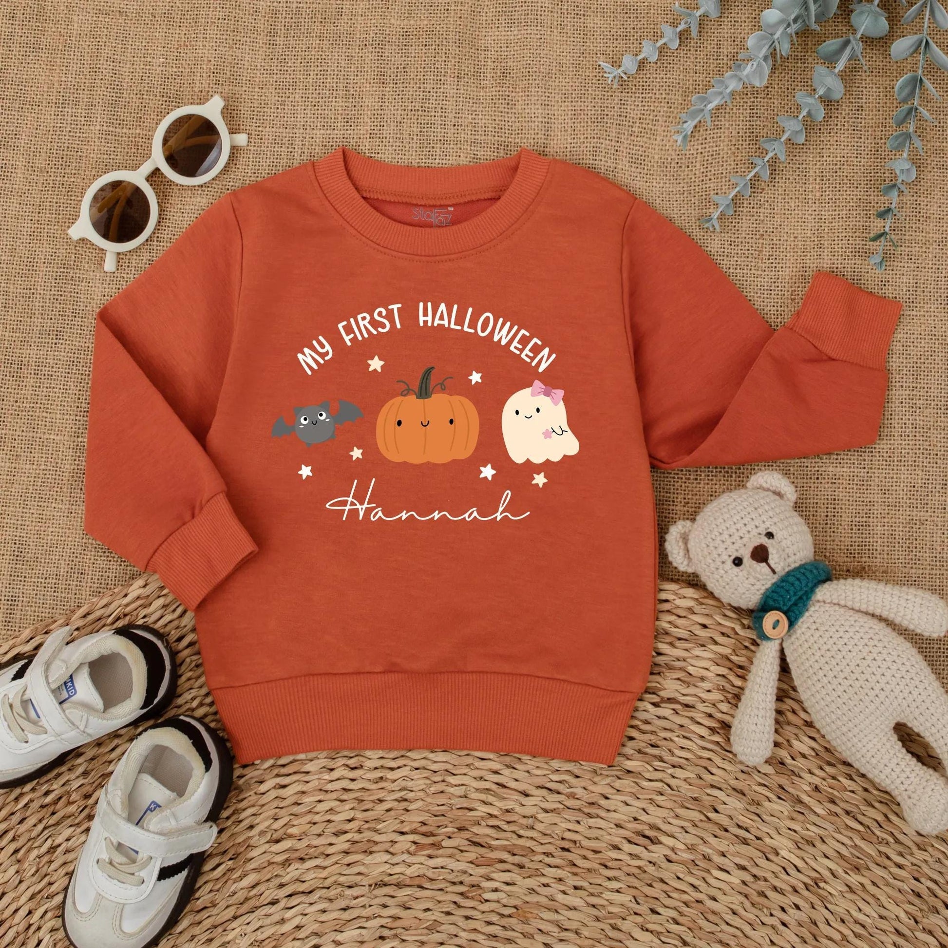 My First Halloween Baby Romper Cute Pumpkin Ghost Infant Outfit Adorable Baby Girl Clothes Spooky Season Gifts Perfect for Fall Celebrations