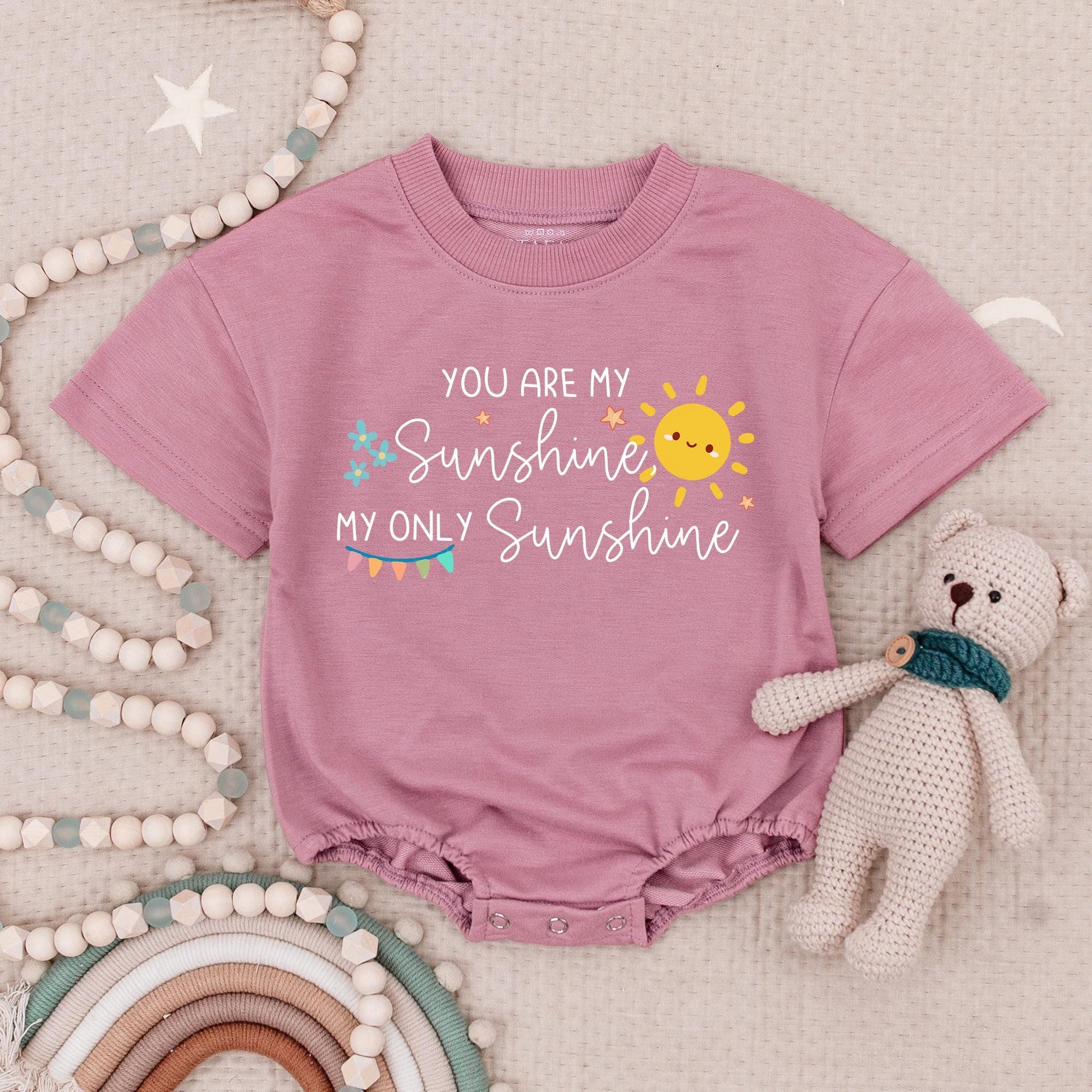 Sunshine Twins Baby Romper Set: You Are My Sunshine Bodysuits, Cute Matching Outfits for Little Besties, Happy Rainbow Baby Shower Gift, Soft Cotton (138 chars)