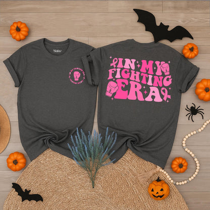 Her Fight Is Our Fight Breast Cancer Awareness Shirt Pink Ribbon Support Gift Survivor Cancer Warrior Tee Comfortable Cotton