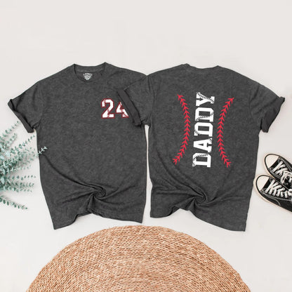 Custom Baseball Family Shirts: Personalized Name & Number Matching Game Day Outfit for Dad, Son, & Daughter—Sporty Baseball Lover Gift for Fans & Families