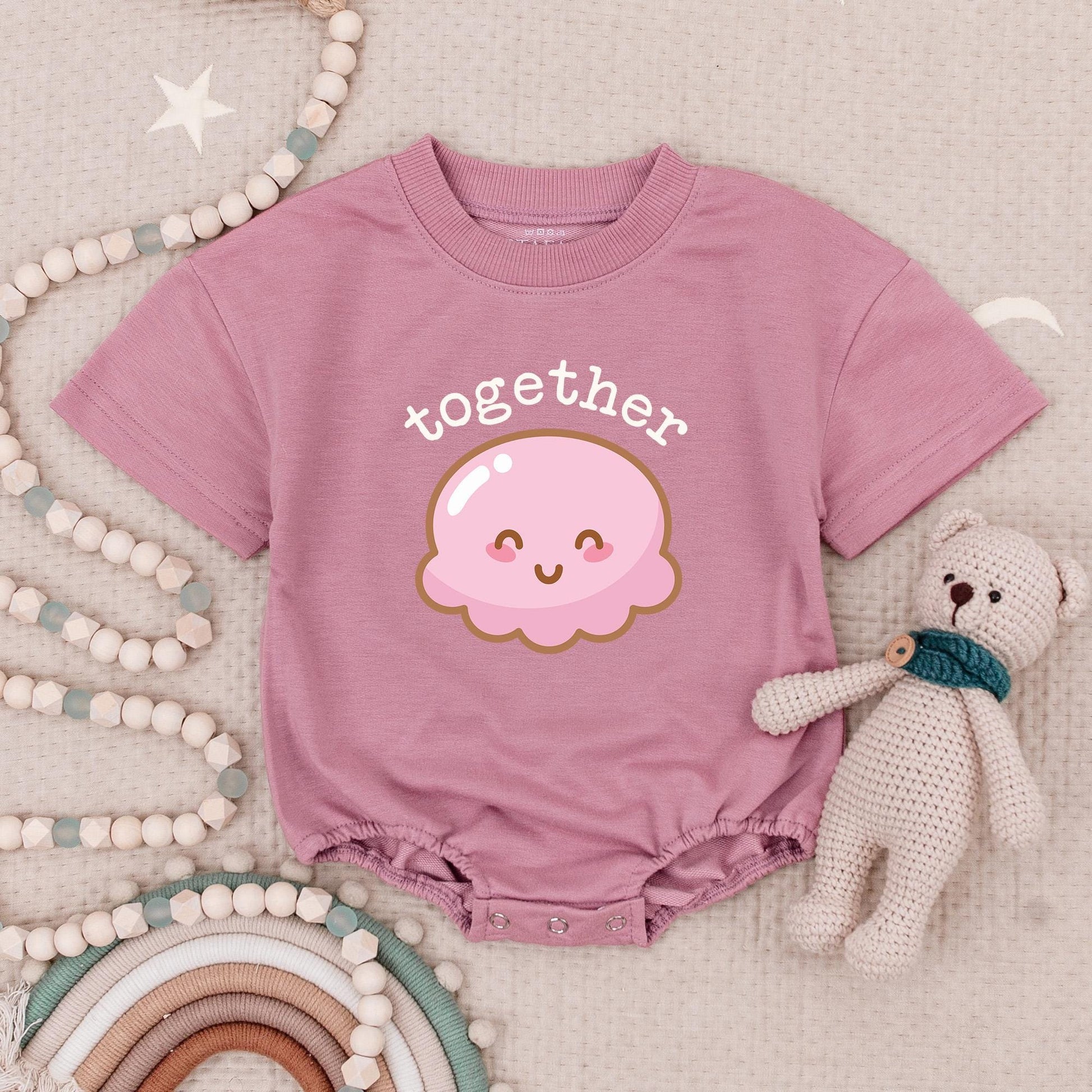 Cute Twin Baby Ice Cream Rompers Better Together Outfit Smiling Cone Scoop Newborn Gift Set Soft Cotton Shower Idea