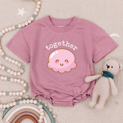 Cute Twin Baby Ice Cream Rompers Better Together Outfit Smiling Cone Scoop Newborn Gift Set Soft Cotton Shower Idea