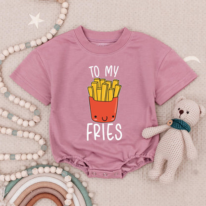 You're The Burger to My Fries Baby Bodysuits Cute Matching Twin Outfits Funny Burger and Fries Rompers Adorable Twin Baby Shower Gift