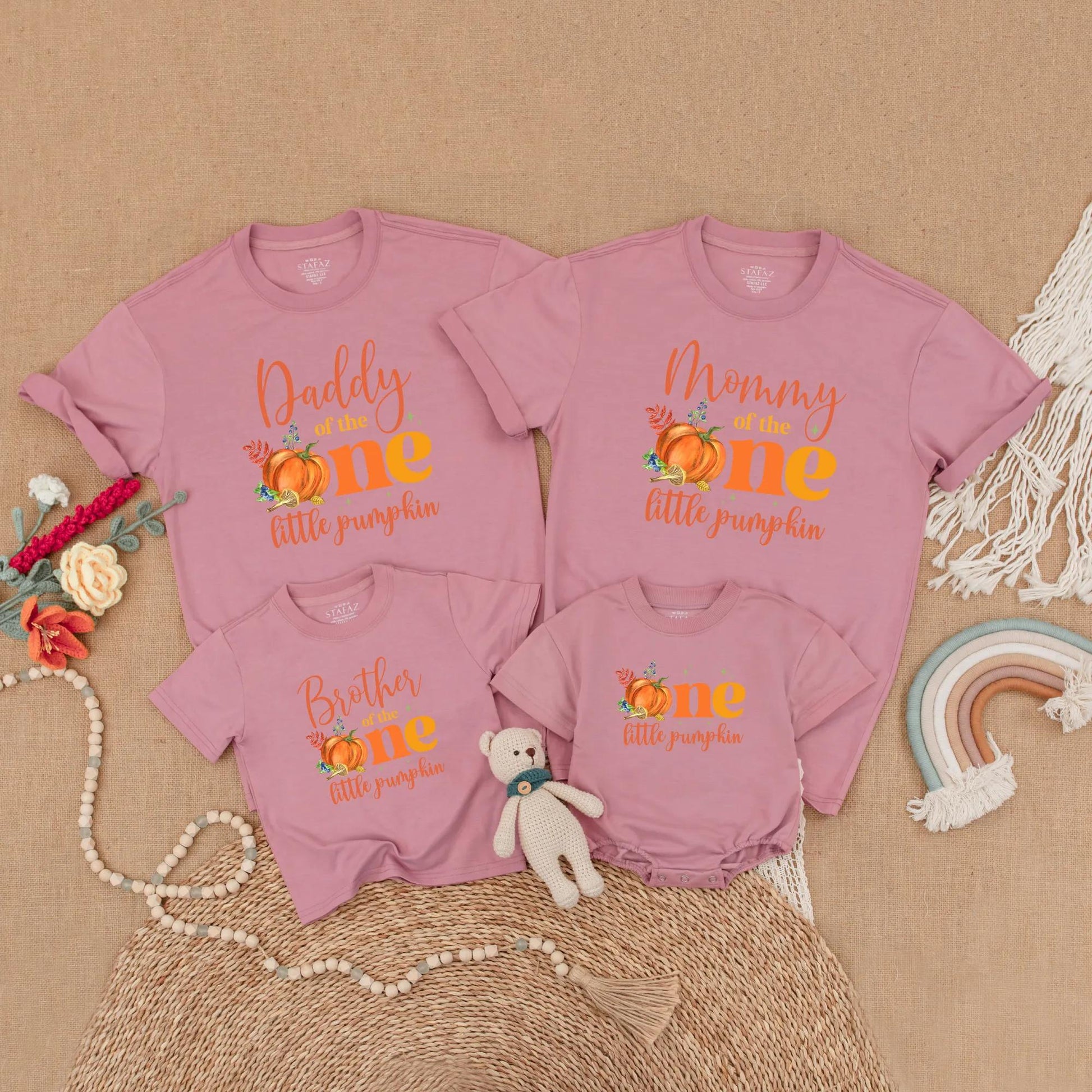 Fall Pumpkin First Birthday Matching Family Shirts Little Pumpkin Autumn 1st Birthday Outfit Mommy Daddy Baby Siblings Gift