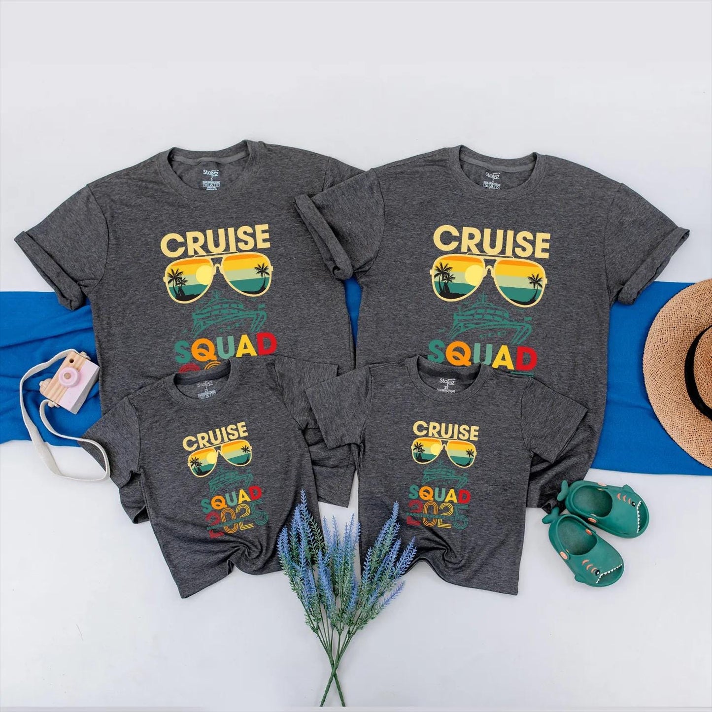 Cruise Squad 2025 Shirts Making Memories Together Vacation Outfits Summer Travel Family & Friends Matching Clothes Gift