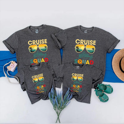 Cruise Squad 2025 Shirts Making Memories Together Vacation Outfits Summer Travel Family & Friends Matching Clothes Gift
