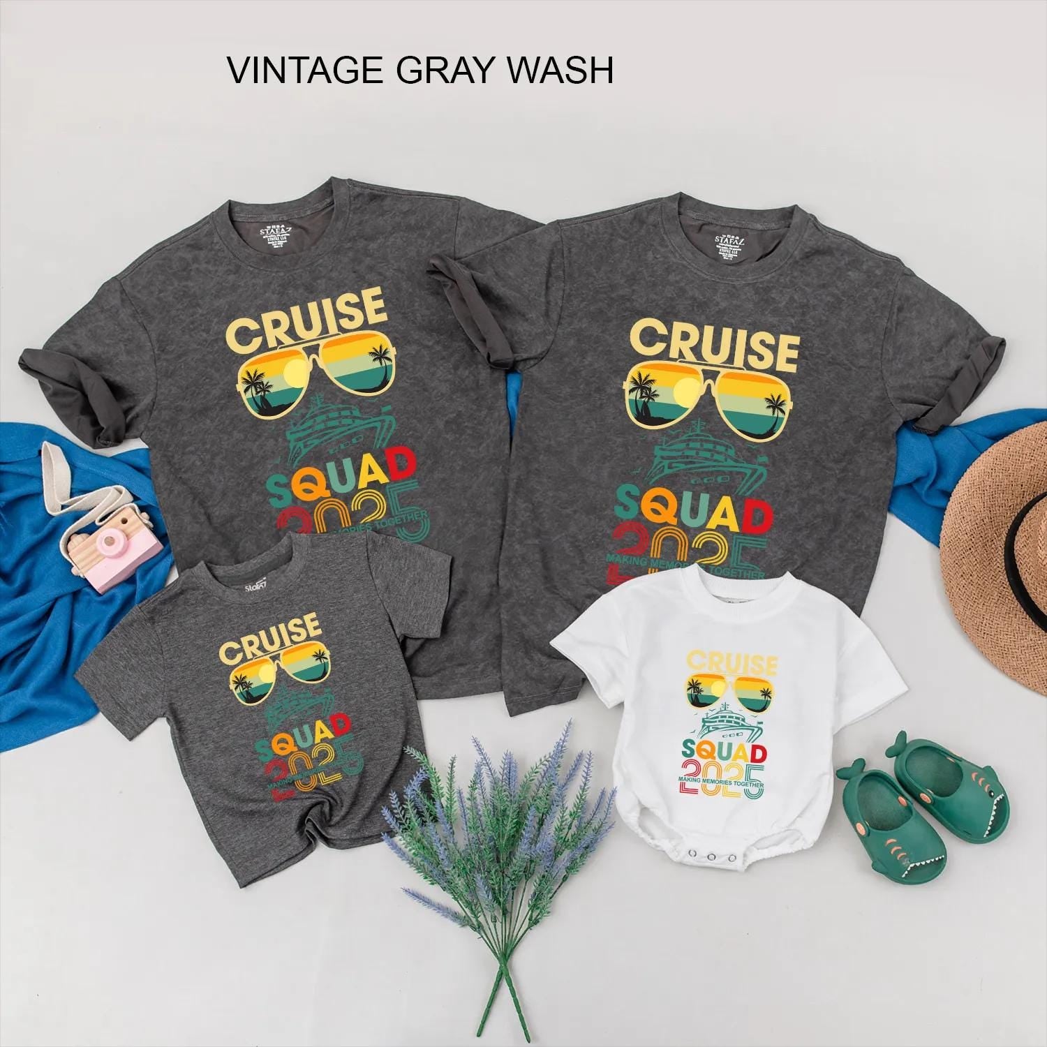Cruise Squad 2025 Shirts Making Memories Together Vacation Outfits Summer Travel Family & Friends Matching Clothes Gift