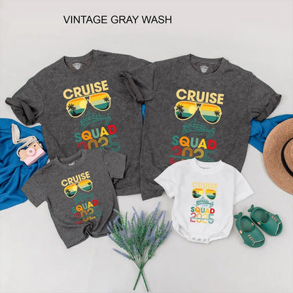 Cruise Squad 2025 Shirts Making Memories Together Vacation Outfits Summer Travel Family & Friends Matching Clothes Gift