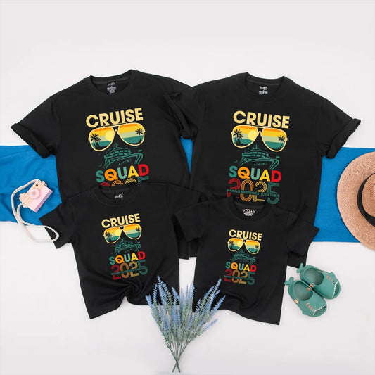Cruise Squad 2025 Shirts Making Memories Together Vacation Outfits Summer Travel Family & Friends Matching Clothes Gift