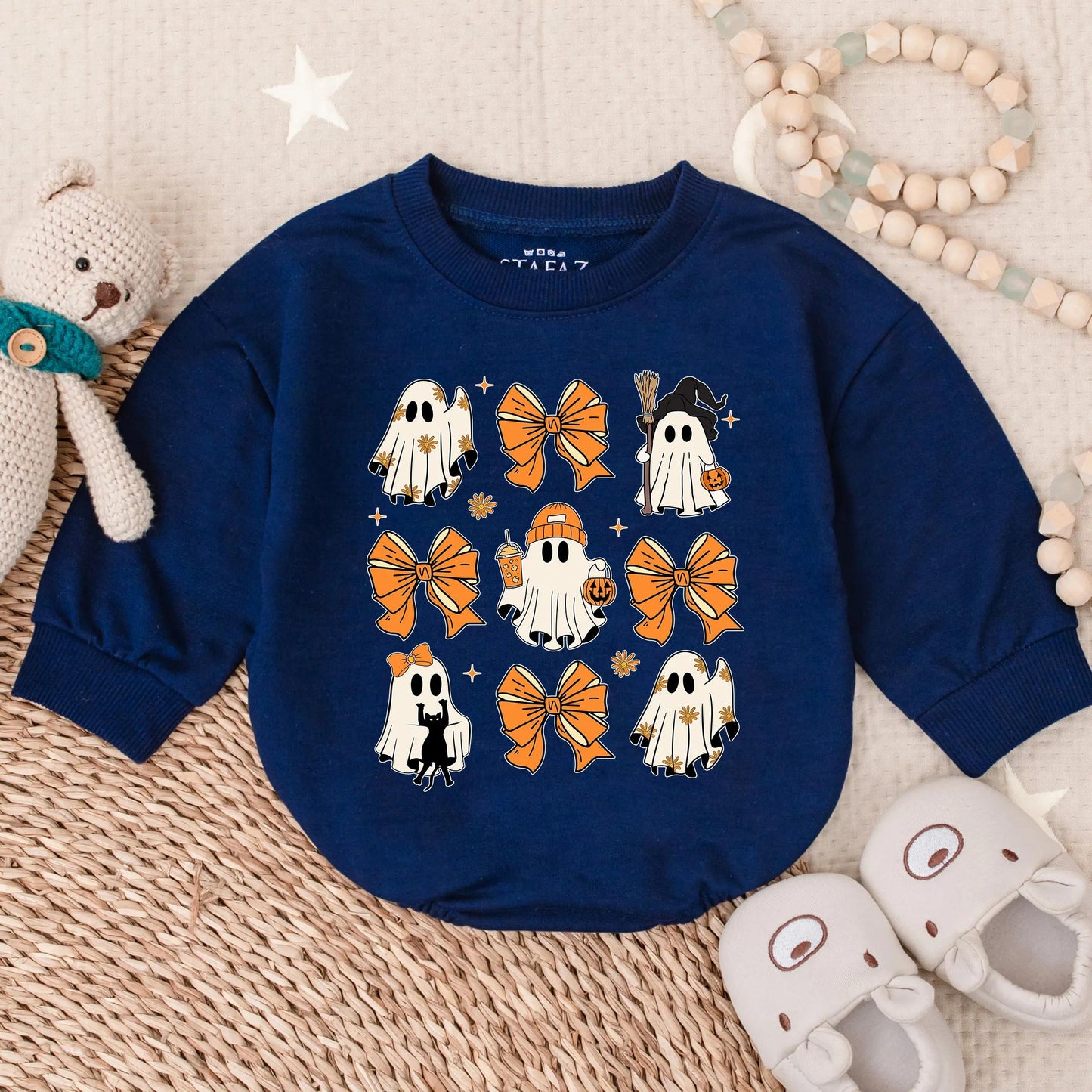 Spooky Ghost Halloween Romper for Baby Adorable Ghost Halloween Costume for Little Boos Perfect Spooky Season Gift