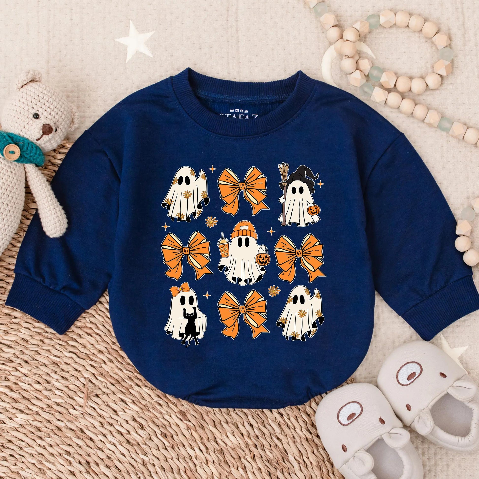 Spooky Ghost Halloween Romper for Baby Adorable Ghost Halloween Costume for Little Boos Perfect Spooky Season Gift