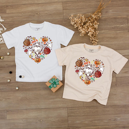 Cute Baby Ghost Pumpkin Halloween Sweatshirt for Toddlers and Infants Spooky Season Fall Romper Bodysuit