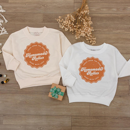 Funny Homemade Rolls Retro Baby Romper Natural Cotton Autumn Toddler Clothes Thanksgiving Day Baby Bodysuit Chunky Infant Gift