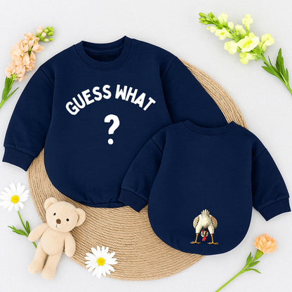 Guess What Chicken Butt Baby Romper Funny Bodysuit, Gender Neutral, Baby Shower Gift, Whimsical Chicken Design, Newborn Outfit