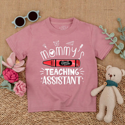 Mommy's Little Teaching Assistant Baby Romper Cute Back To School Toddler Shirt Perfect Preschool Teacher Mom Gift