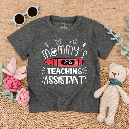 Mommy's Little Teaching Assistant Baby Romper Cute Back To School Toddler Shirt Perfect Preschool Teacher Mom Gift