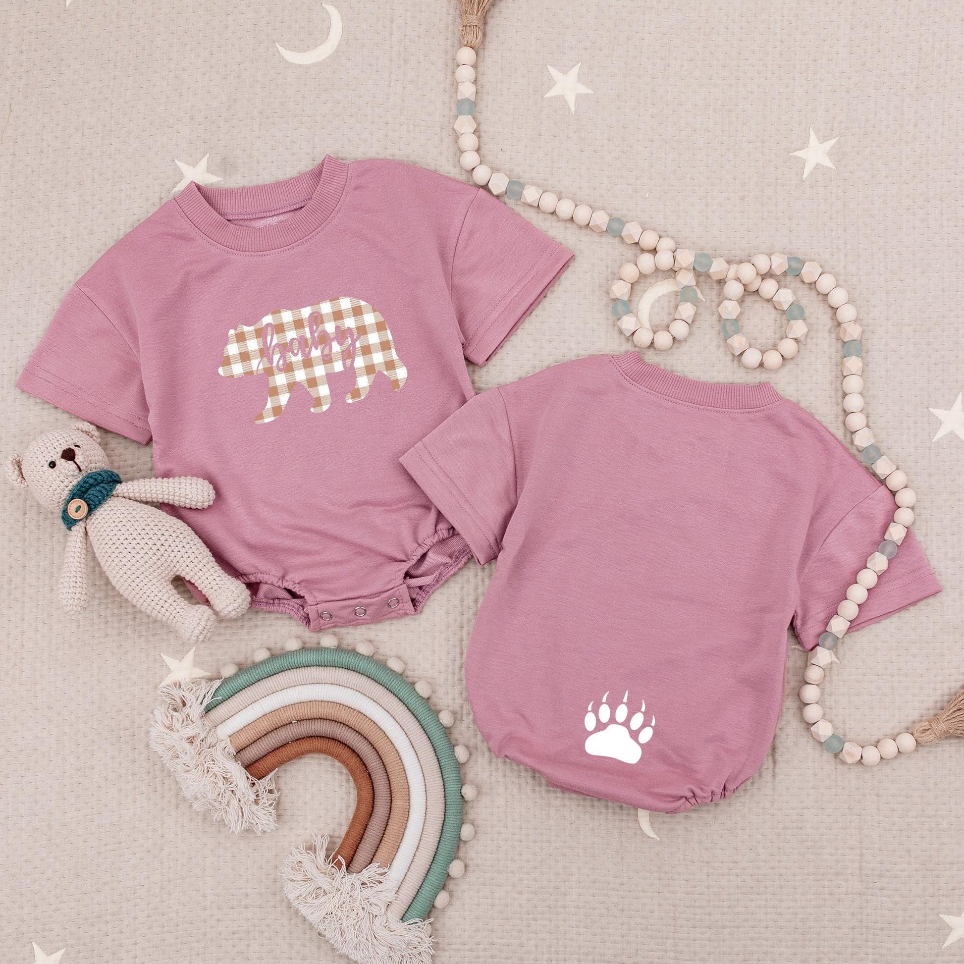 Baby Bear Romper Cute Baby Bubble Baby Shower Gift Coming Home Outfit New Mom Gift Bear Bodysuit Infant Clothes