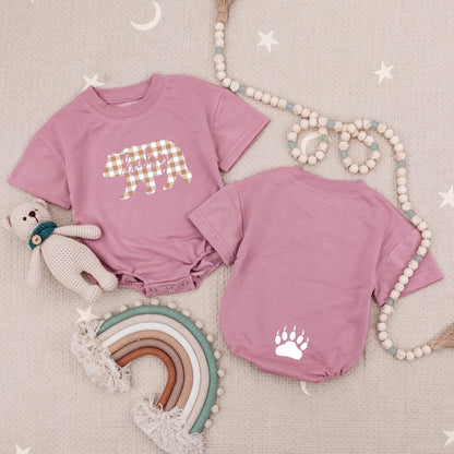 Baby Bear Romper Cute Baby Bubble Baby Shower Gift Coming Home Outfit New Mom Gift Bear Bodysuit Infant Clothes