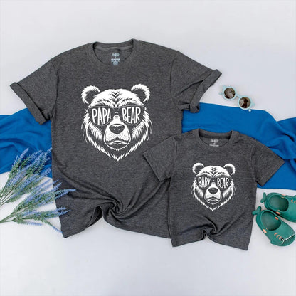 Papa Bear Baby Bear Matching Shirts Adorable Cute Bear Daddy & Me Outfit Custom Father’s Day Gift Family Bonding