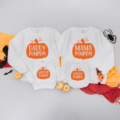 Retro Pumpkin Patch Family Matching Sweatshirts Mama Mini Fall Outfits Custom Pumpkins Hello Fall Season Comfort