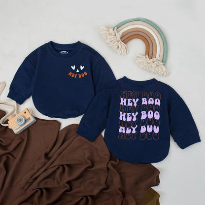 Hey Boo Baby Romper Cute Ghost Halloween Bodysuit Spooky Season First Halloween Outfit Fall Baby Clothes Adorable Boo Baby Gift