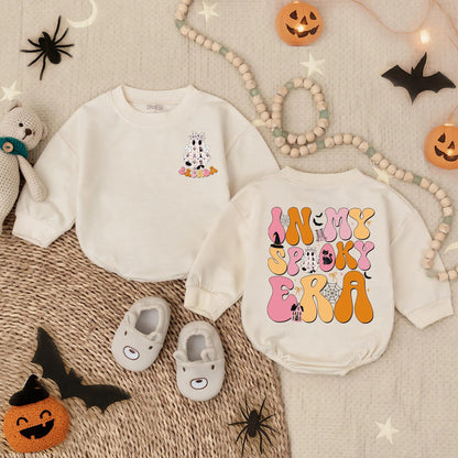 Personalized In My Spooky Era Baby Bubble Romper My First Halloween Ghost Outfit Newborn Infant Trick or Treat Cute Monster Fall Clothes