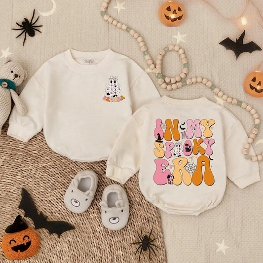 Personalized In My Spooky Era Baby Bubble Romper My First Halloween Ghost Outfit Newborn Infant Trick or Treat Cute Monster Fall Clothes