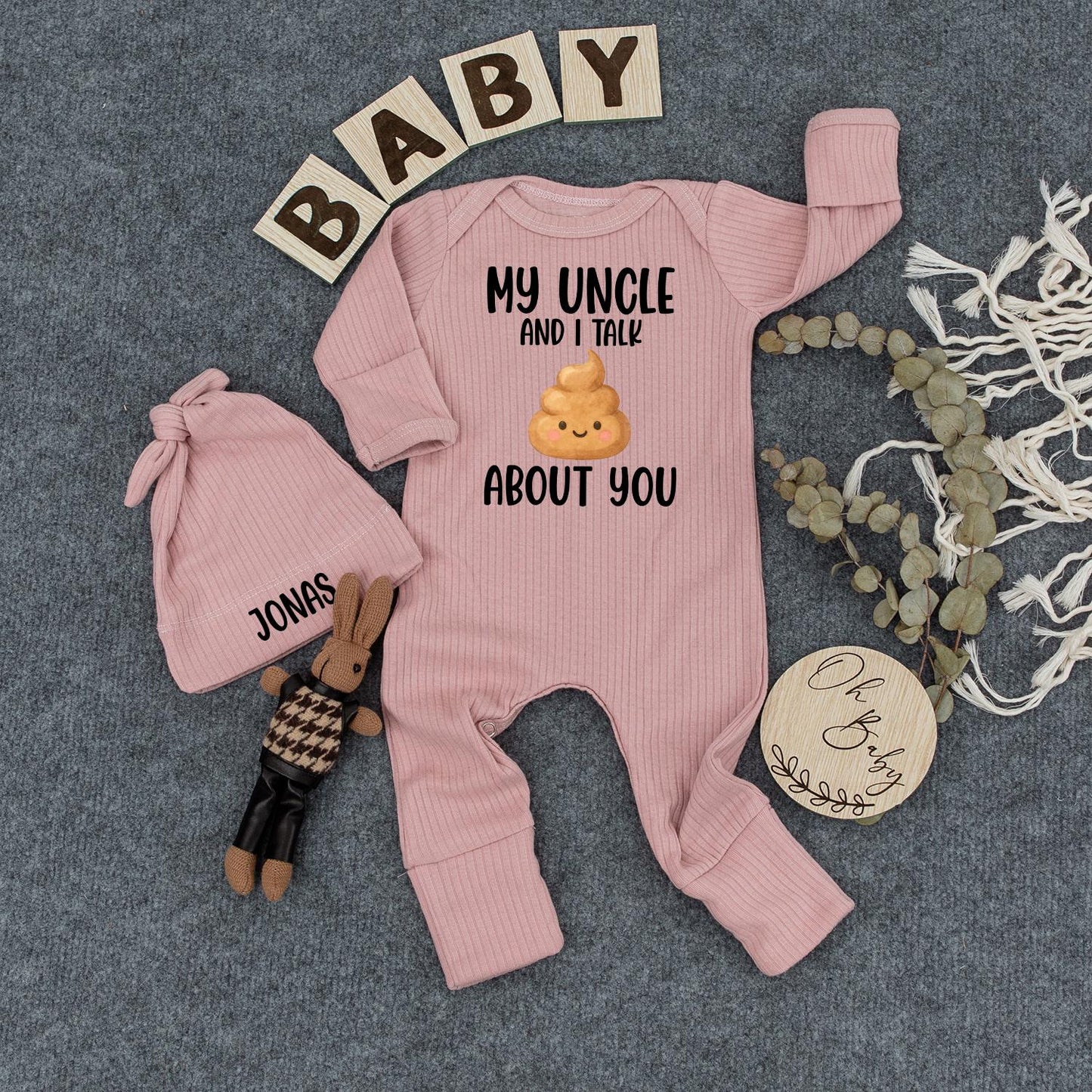 My Aunt and I Talk Shit About You Baby Bodysuit Funny Auntie Gift New Baby Clothes Newborn Outfit Shower Present