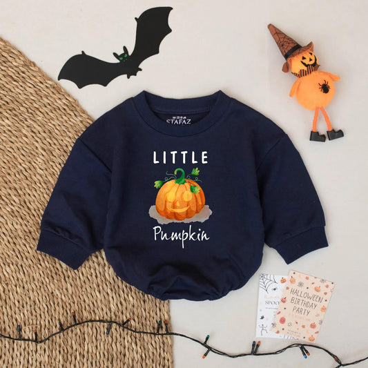 Little Pumpkin Baby Romper - Cute Halloween Outfit for Baby Boy or Girl, Fall Vibes, Cozy Autumn Romper