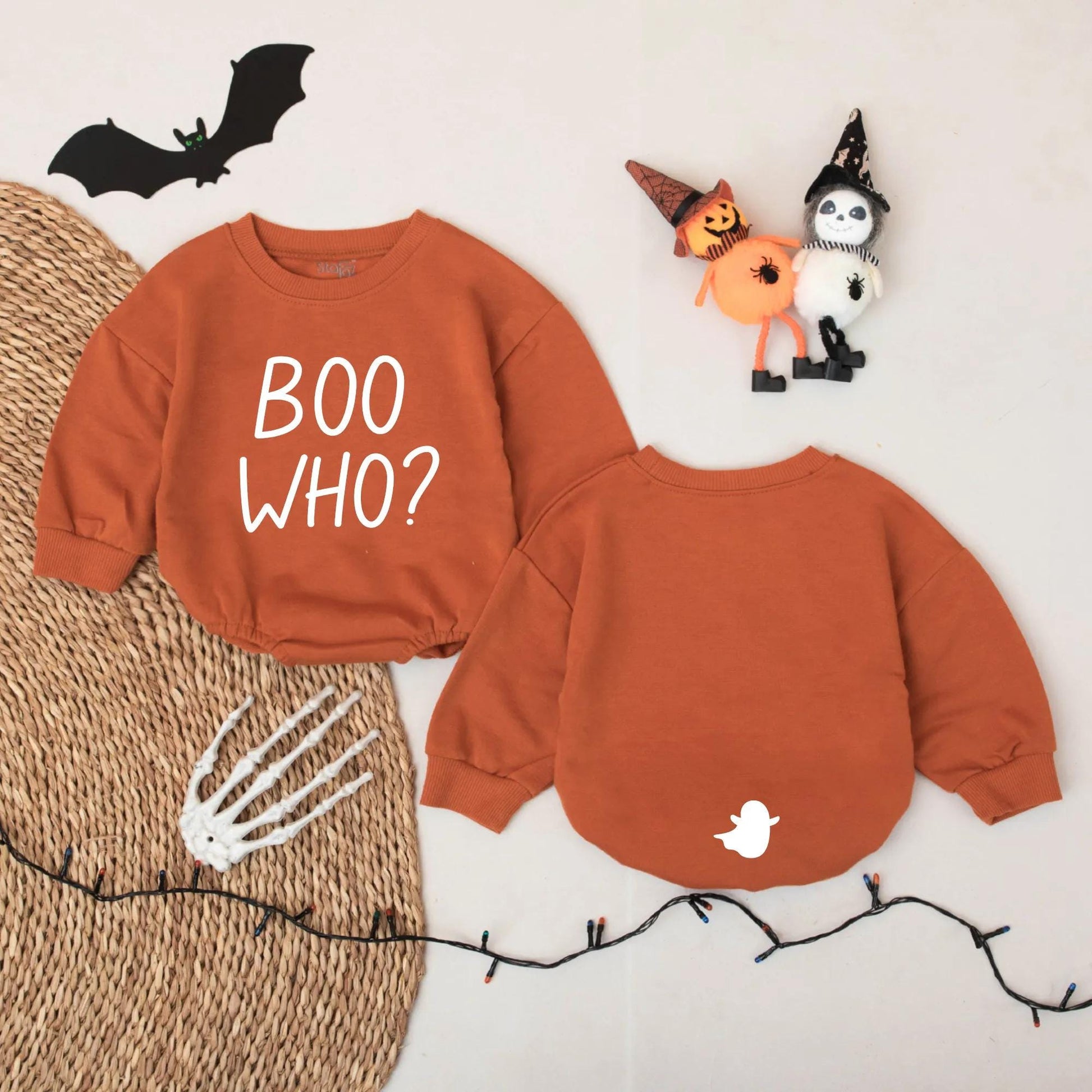 Funny Boo Who Ghost Baby Romper Cute Halloween Outfit for Boys Girls Adorable Spooky Season Gift for Infants Toddlers