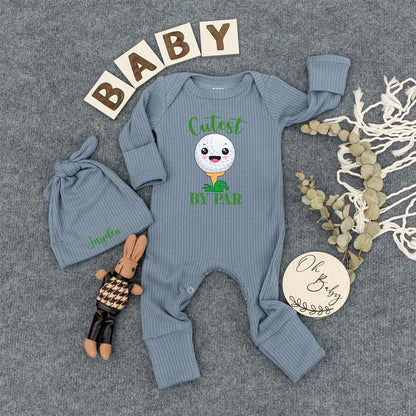 Cutest By Par Golf Baby Bodysuit Funny Golf Theme Baby Outfit Baby Shower Gift for Golfer Parents Father’s Day Newborn Gift Idea