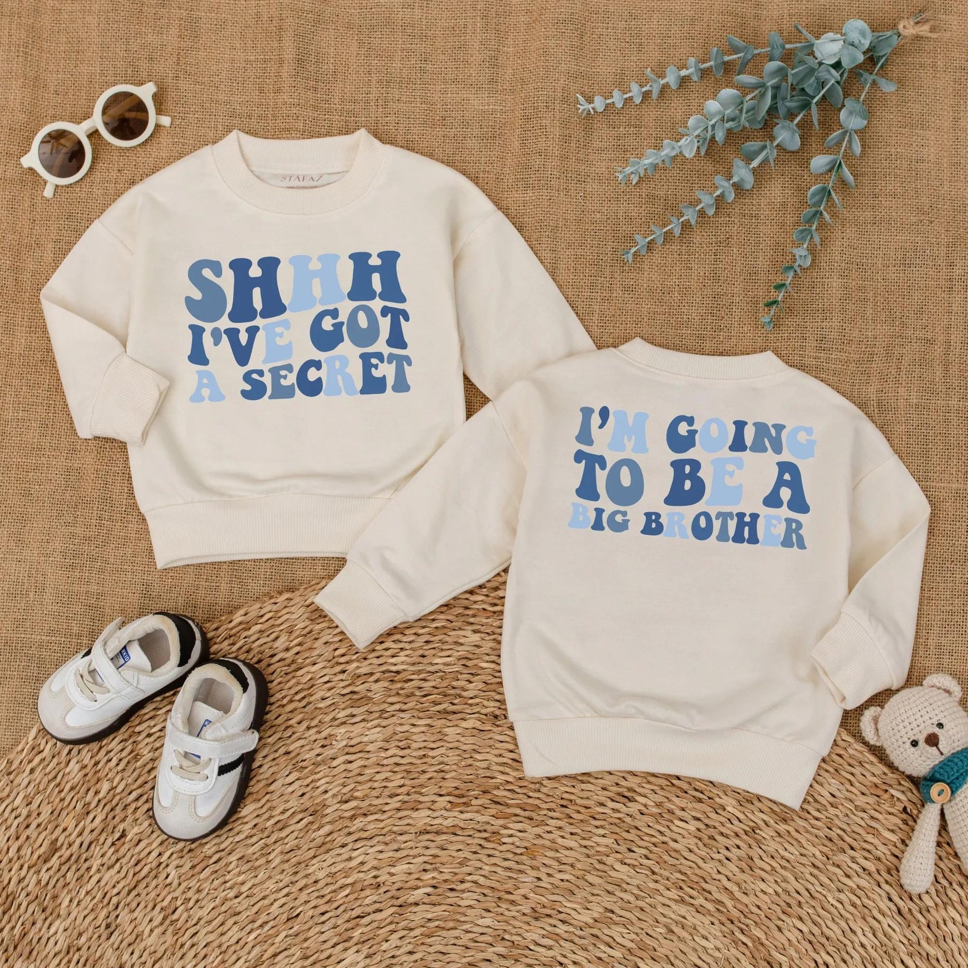 Big Brother Announcement Romper & Shirt Set, Sibling Reveal Outfit for Baby & Toddler Boy, Pregnancy Announcement Gift