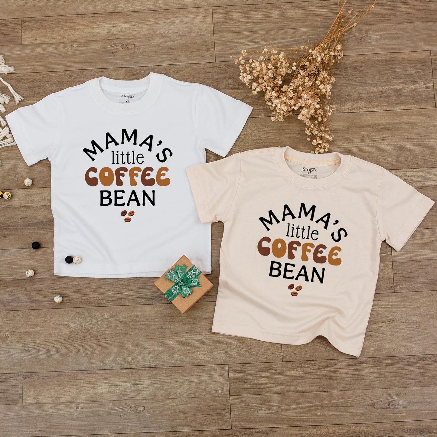 Mama's Little Coffee Bean Romper Baby Toddler Coffee Lover Outfit Long Sleeve Newborn Gift