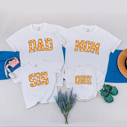 Matching Pumpkin Family 1st Birthday Shirts - Halloween Party Outfits for Baby & Toddler Girl - Fall Matching Shirts, One Year Old Gift