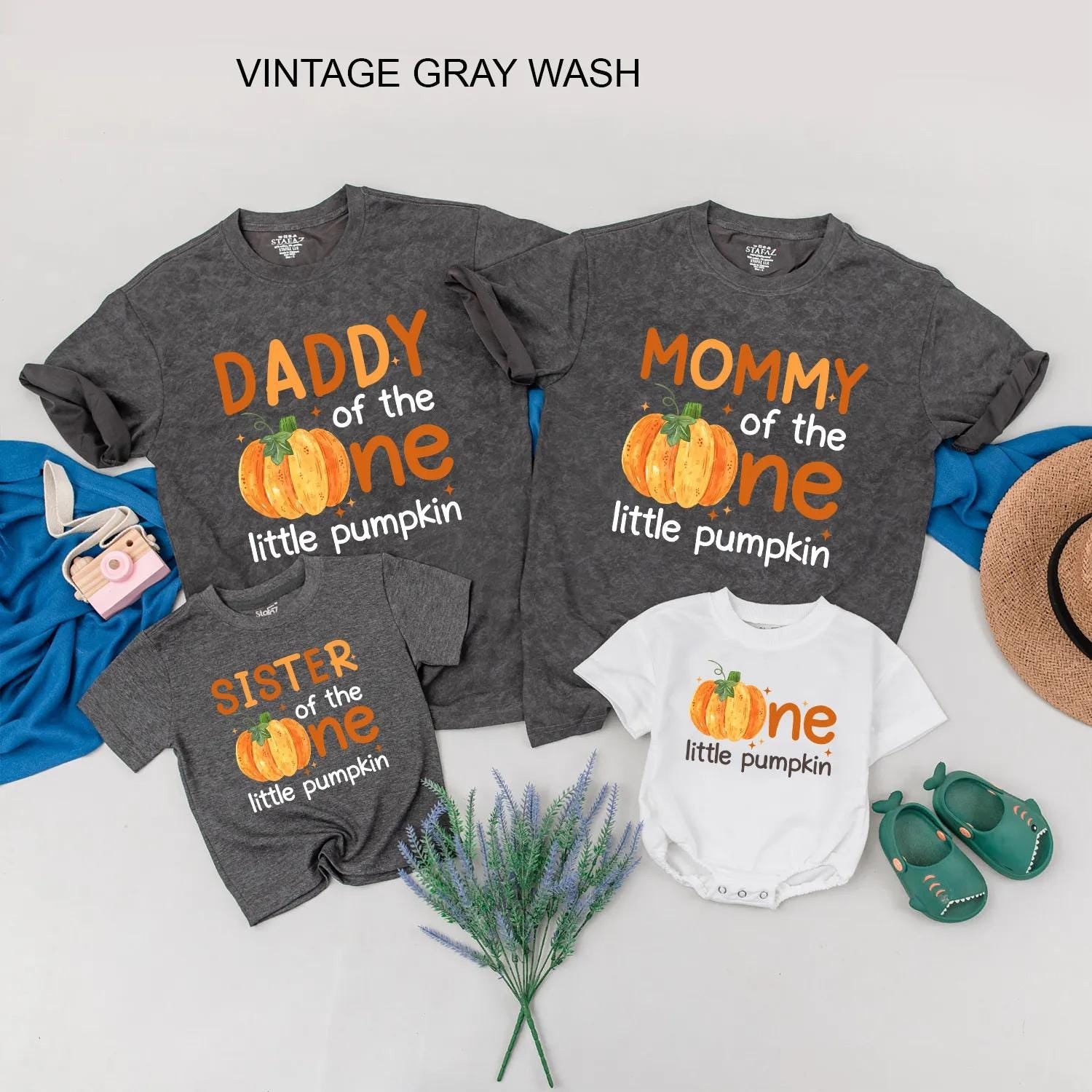 Matching Family Pumpkin Birthday Shirts: Daddy, Mommy, Sister, & Little Pumpkin Fall 1st Birthday Outfits